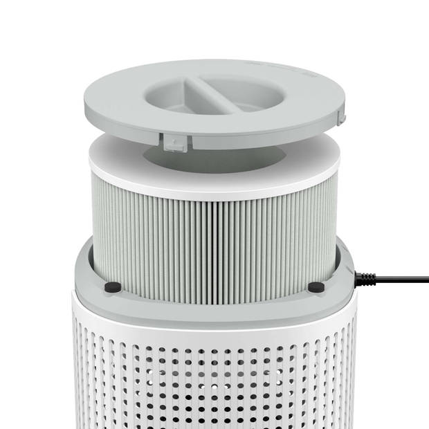 Duux Bright 2 Smart Luchtreiniger - Air Purifier met Luchtkwaliteitsindicator en Ionisator - Wit