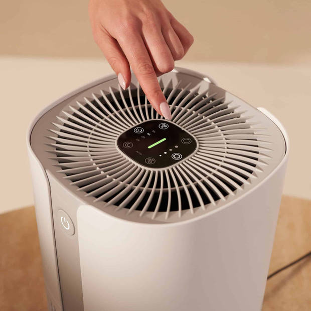 Duux Bright 2 Smart Luchtreiniger - Air Purifier met Luchtkwaliteitsindicator en Ionisator - Wit