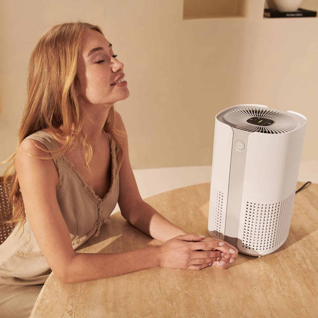 Duux Bright 2 Smart Luchtreiniger - Air Purifier met Luchtkwaliteitsindicator en Ionisator - Wit