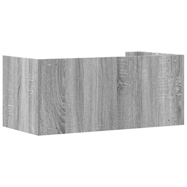 vidaXL Wandschap 70,5x35x30,5cm bewerkt hout grijs sonoma eikenkleurig