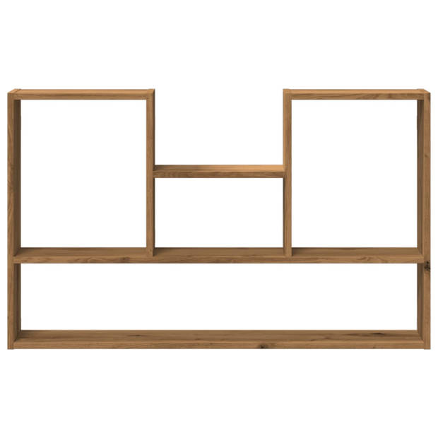 vidaXL Wandschap 99x15x60 cm bewerkt hout artisanaal eikenkleurig