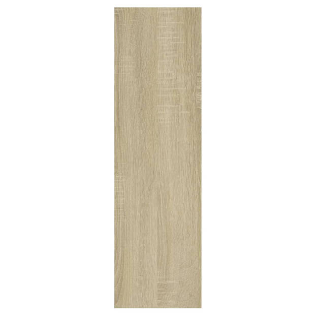 vidaXL Wandschap 75x16x55 cm bewerkt hout sonoma eikenkleurig