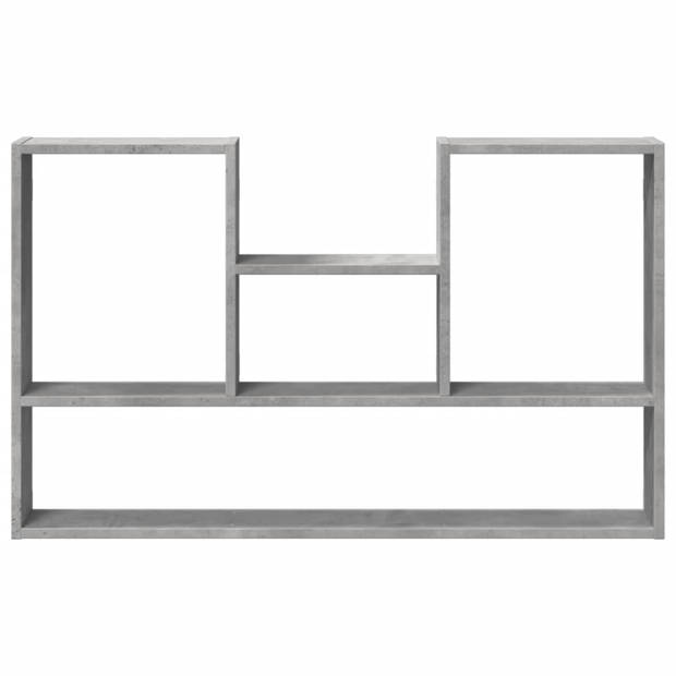 vidaXL Wandschap 99x15x60 cm bewerkt hout betongrijs