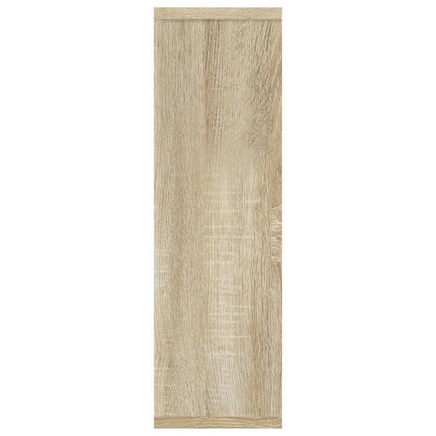 vidaXL Wandschap 85x16x52,5 cm bewerkt hout sonoma eikenkleurig