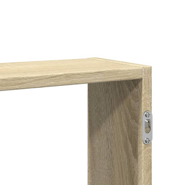 vidaXL Wandschap 99x15x60 cm bewerkt hout sonoma eikenkleurig