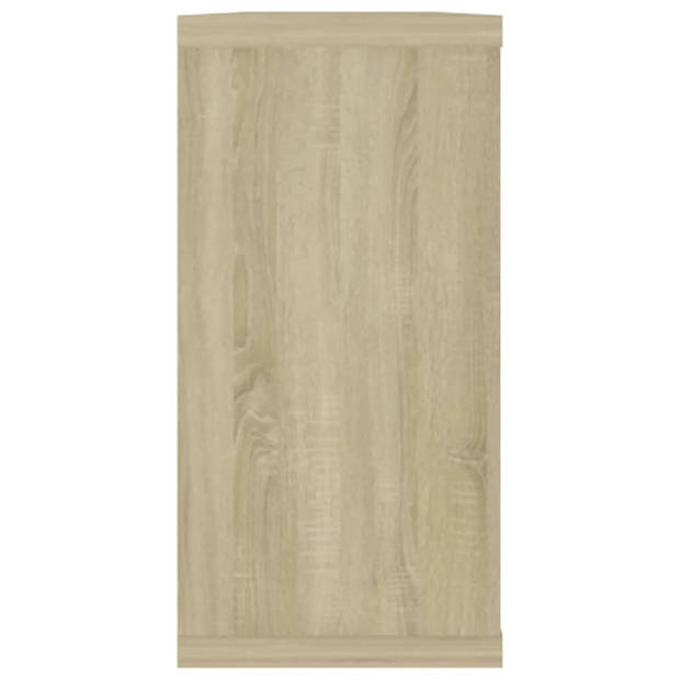 vidaXL Wandschappen kubus 4 st 100x15x30 cm bewerkt hout sonoma eiken