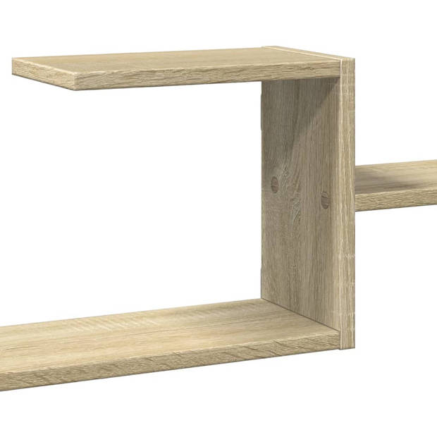 vidaXL Wandschap 104x15x49 cm bewerkt hout sonoma eikenkleurig