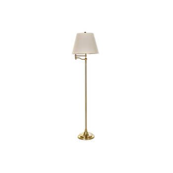 Vloerlamp DKD Home Decor Beige Gouden Metaal Polyester (41 x 41 x 160 cm)