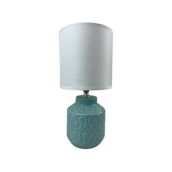 Bureaulamp Versa Lizzy Blauw Keramisch 13 x 26,5 x 10 cm