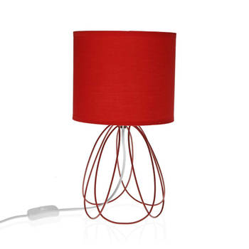 Bureaulamp Versa Mila Rood 20 x 36 cm Metaal