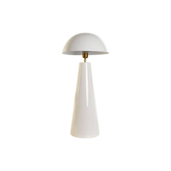 Bureaulamp DKD Home Decor Wit Metaal Ijzer 50 W 220 V 31 x 31 x 70 cm