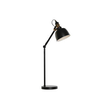 Bureaulamp DKD Home Decor 41 x 18 x 59 cm Zwart Gouden Metaal 220 V 50 W