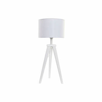 Bureaulamp DKD Home Decor 8424001807918 Hout Wit 220 V 50 W 30 x 30 x 72 cm