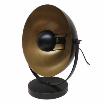 Bureaulamp DKD Home Decor Zwart Gouden Metaal (34 x 22 x 35 cm)