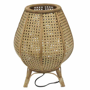 Bureaulamp DKD Home Decor Bruin Rotan 50 W (29 x 29 x 40 cm)