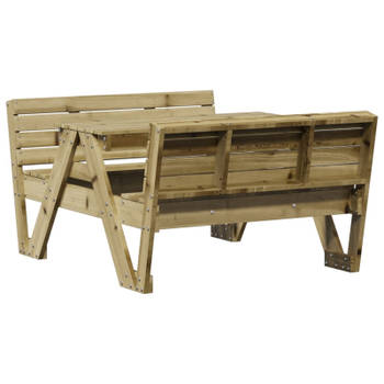 vidaXL Picknicktafel voor kinderen 88x122x58 cm geïmpregneerd hout