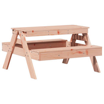 vidaXL Picknicktafel voor kinderen 88x97x52 cm massief douglashout