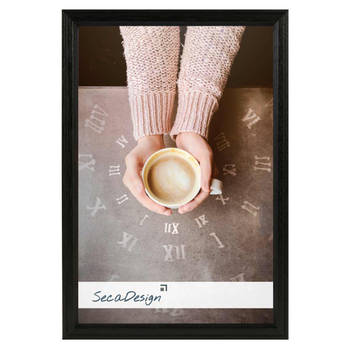 SecaDesign Linea Fotolijst Hout - Fotomaat 15x20 cm - Zwart