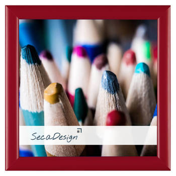 SecaDesign Tours Fotolijst - Fotomaat 13x13 cm - Rood / Wijnrood