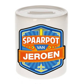 Vrolijke kinder spaarpot voor Jeroen - Spaarpotten