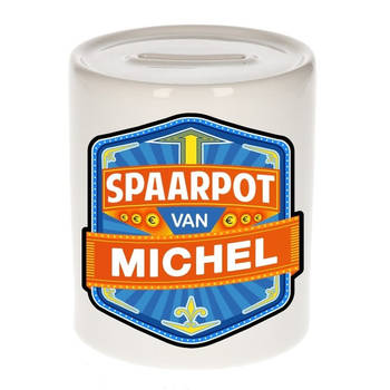 Vrolijke kinder spaarpot voor Michel - Spaarpotten