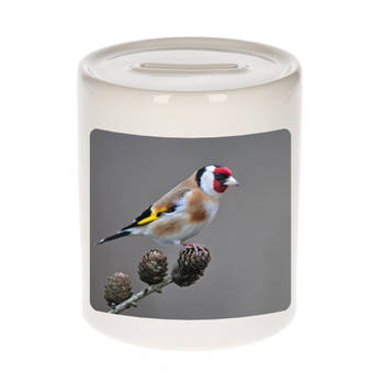 Foto putter vogel spaarpot 9 cm - Cadeau vogels liefhebber - Spaarpotten