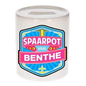 Vrolijke kinder spaarpot voor Benthe - Spaarpotten