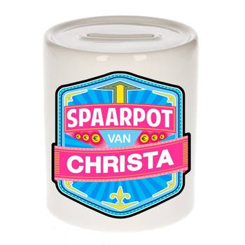 Vrolijke kinder spaarpot voor Christa - Spaarpotten