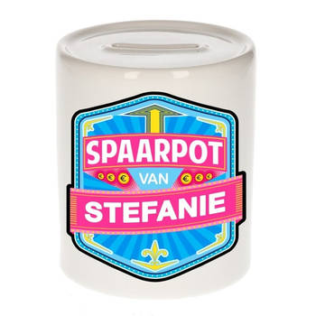 Vrolijke kinder spaarpot voor Stefanie - Spaarpotten