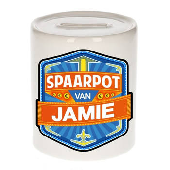 Vrolijke kinder spaarpot voor Jamie - Spaarpotten