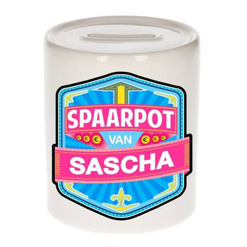 Vrolijke kinder spaarpot voor Sascha - Spaarpotten