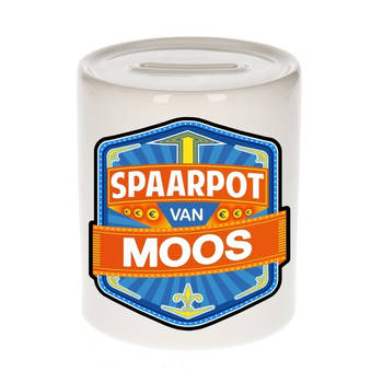 Vrolijke kinder spaarpot voor Moos - Spaarpotten