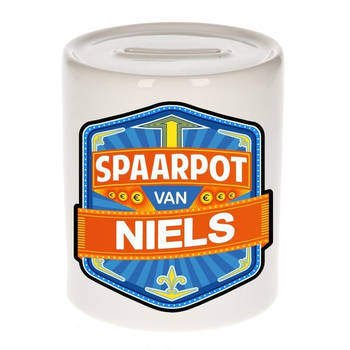 Vrolijke kinder spaarpot voor Niels - Spaarpotten