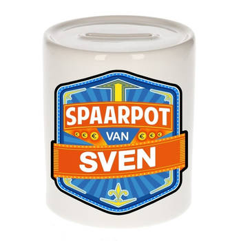 Vrolijke kinder spaarpot voor Sven - Spaarpotten