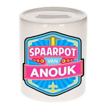 Vrolijke kinder spaarpot voor Anouk - Spaarpotten