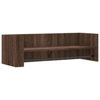 vidaXL Wandschap 100x35x30,5 cm bewerkt hout bruin eikenkleurig