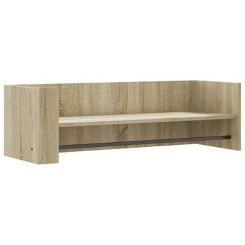 vidaXL Wandschap 100x35x30,5 cm bewerkt hout sonoma eikenkleurig