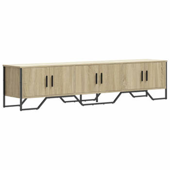 vidaXL Tv-meubel 180x34x41 cm bewerkt hout sonoma eikenkleurig