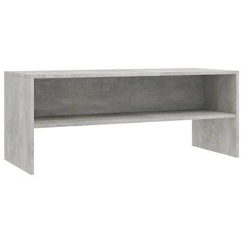 vidaXL Tv-meubel 100x40x40 cm bewerkt hout betongrijs