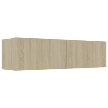 vidaXL Tv-meubel 120x30x30 cm bewerkt hout sonoma eikenkleurig