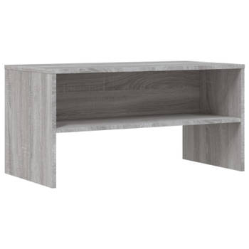 vidaXL Tv-meubel 80x40x40 cm bewerkt hout grijs sonoma eikenkleurig