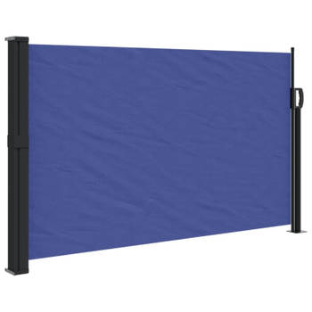 vidaXL Windscherm uittrekbaar 120x600 cm blauw