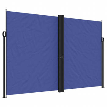 vidaXL Windscherm uittrekbaar 220x600 cm blauw