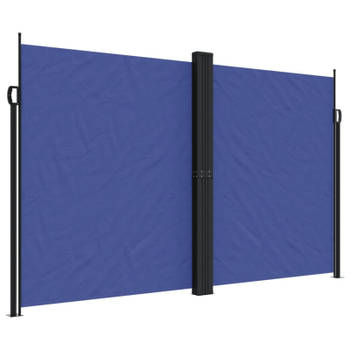 vidaXL Windscherm uittrekbaar 200x600 cm blauw