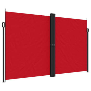 vidaXL Windscherm uittrekbaar 200x1000 cm rood