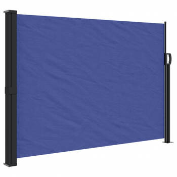 vidaXL Windscherm uittrekbaar 140x600 cm blauw