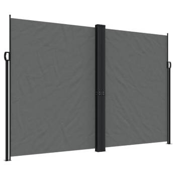 vidaXL Windscherm uittrekbaar 220x600 cm antracietkleurig