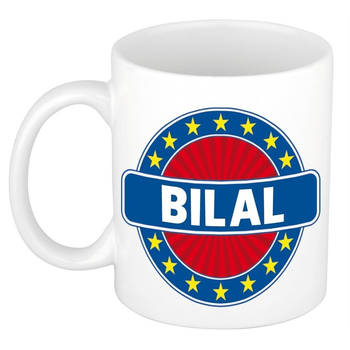 Voornaam Bilal koffie/thee mok of beker - Naam mokken