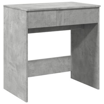 vidaXL Kaptafel met spiegel 73x46,5x120 cm betongrijs