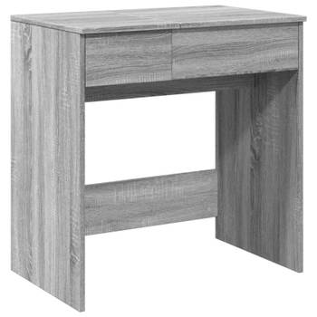 vidaXL Kaptafel met spiegel 73x46,5x120 cm grijs sonoma